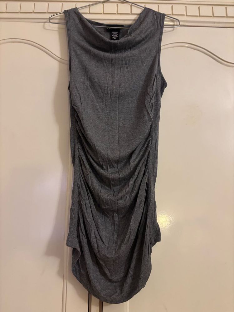 Apostrophe Grey Tunic Top/Mini Dress