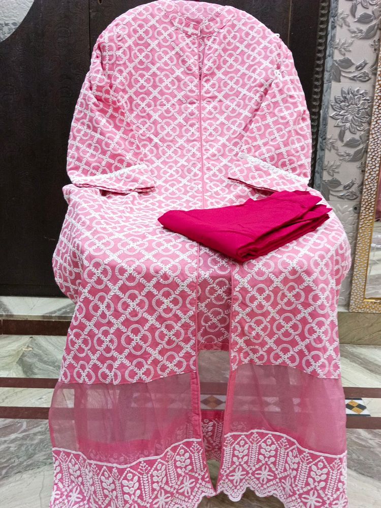 Pakistani Pure Cotton Fabric Heavy Work Embroidery