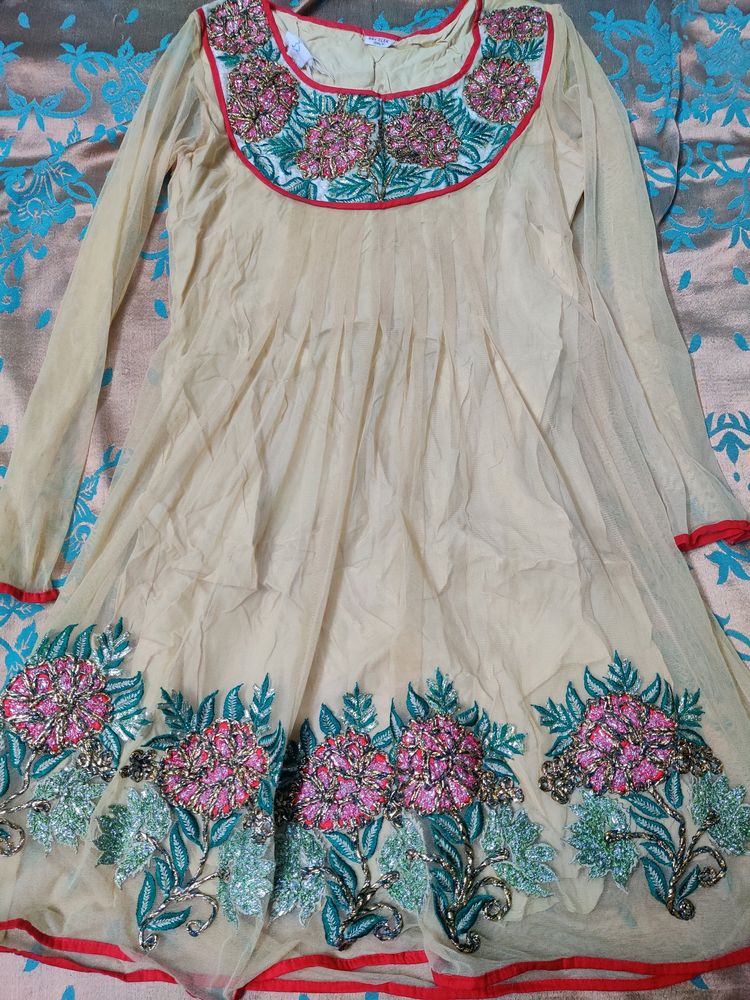 Heavy Embroiderer Patch Work Anarkali Kurti