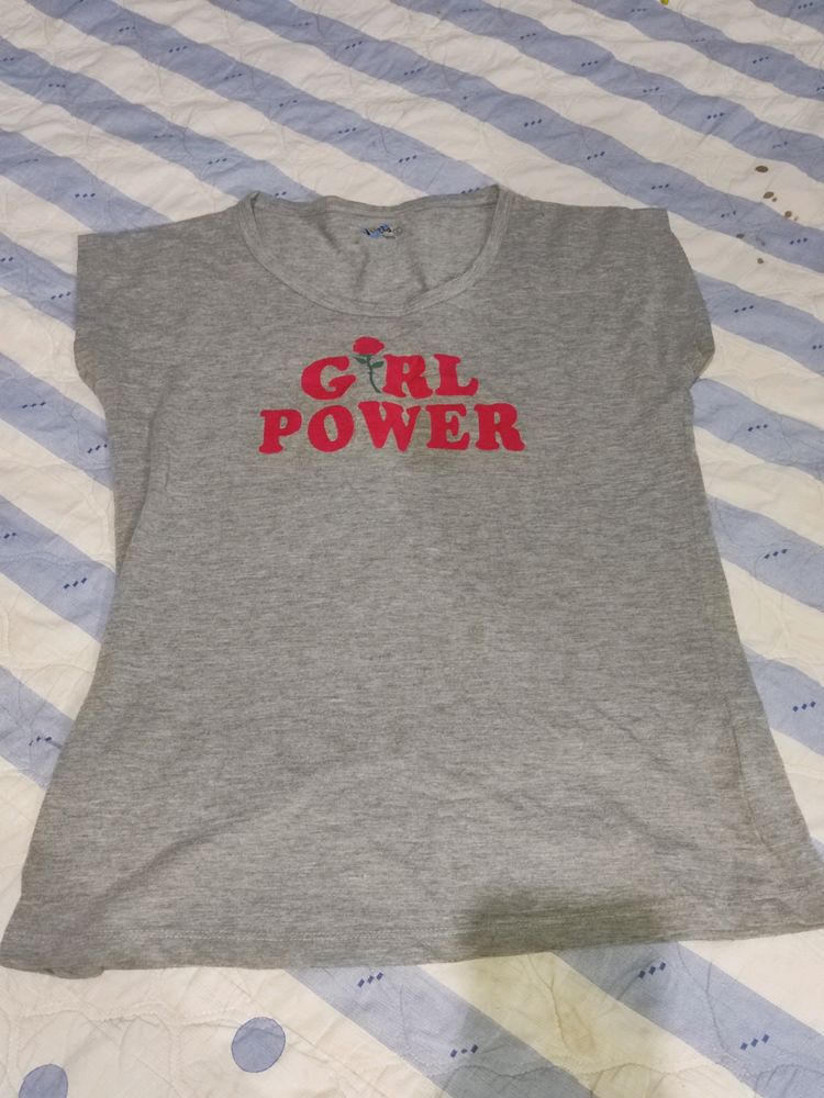 Girl Power fitted t-shirt for Summer 🫧