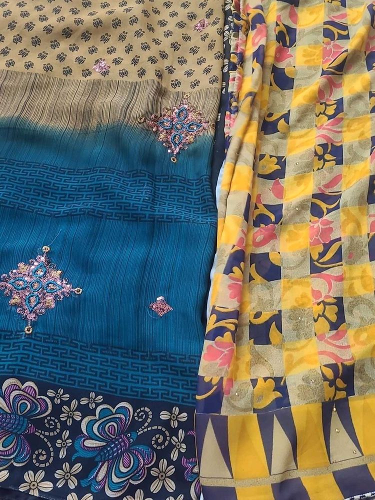 Combo Offer Of  Elegant Georgette Sarees