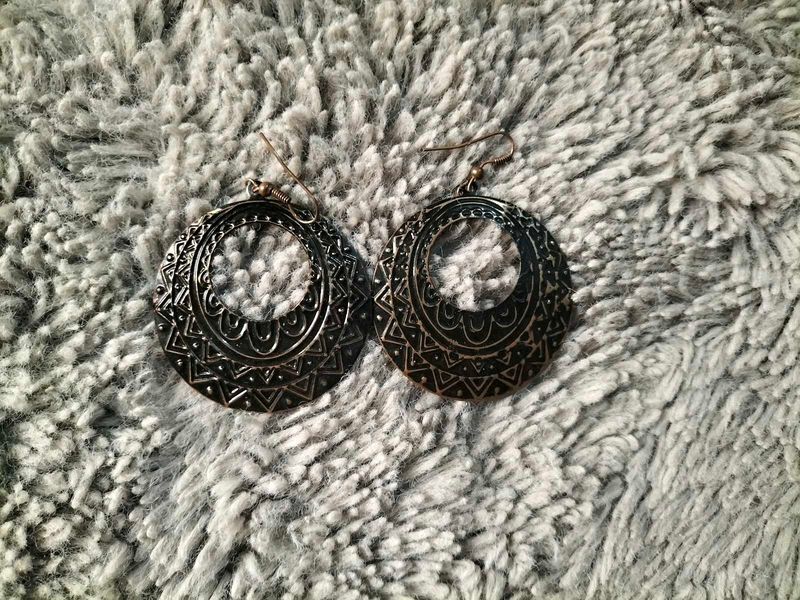 Boho Chic Bronze Earrings