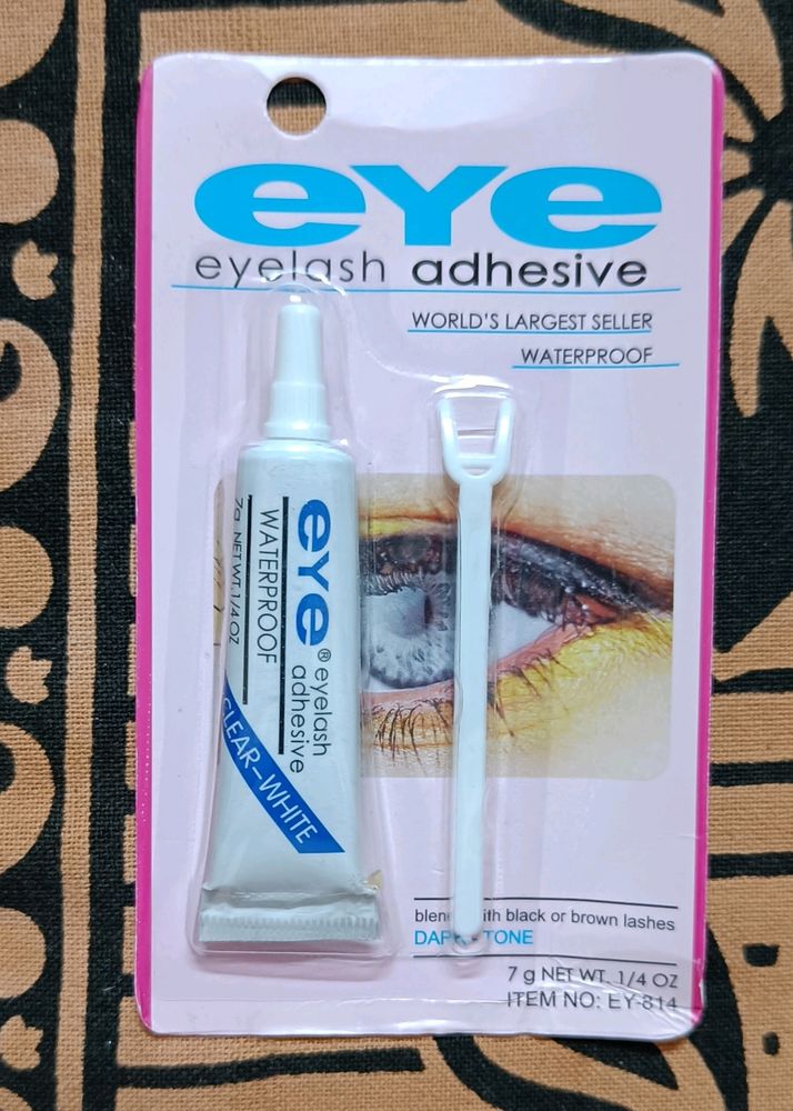 Eye Lash Glue | Waterproof False Eyelashes Makeup Adhesive Glue, Set of 1 piece