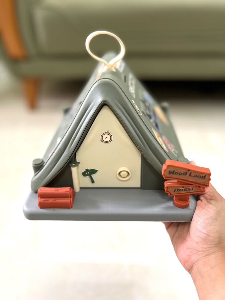Tent Style Money Bank With DIY Stickers