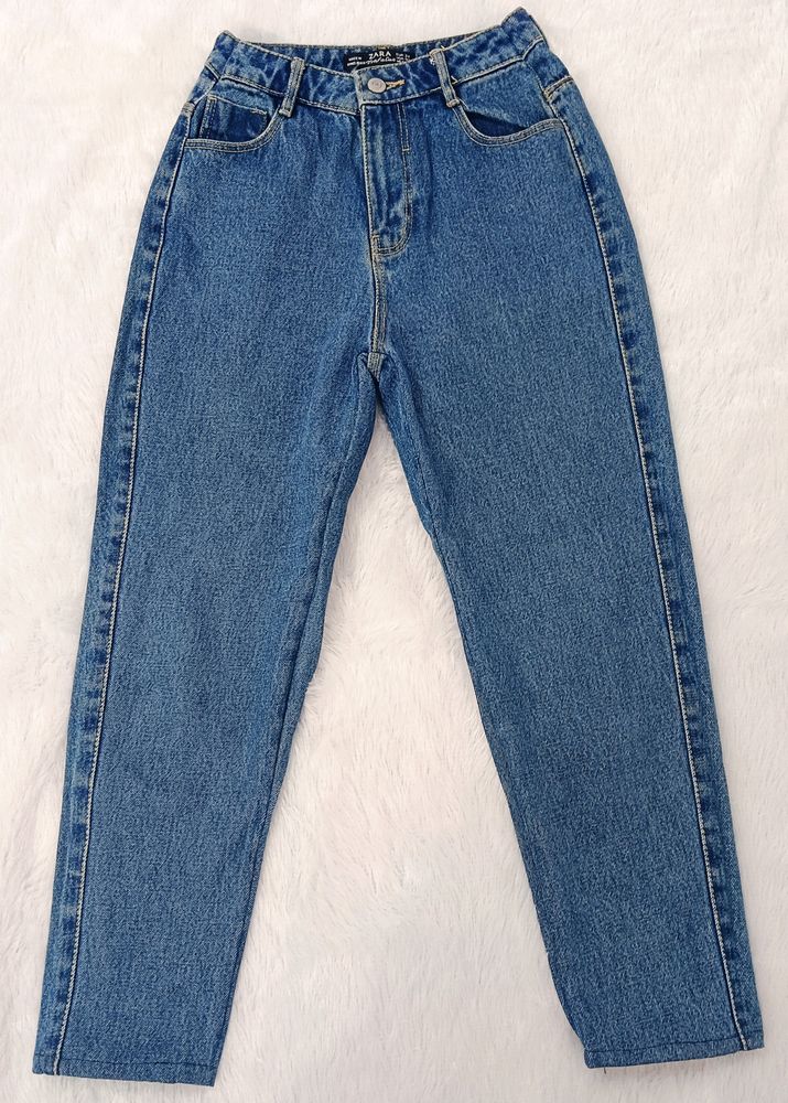 Ankle Length Zara Mom Jeans(Length=84 cm,34 inch)