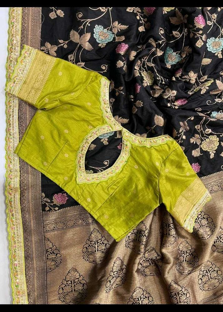 Meenakari silk saree