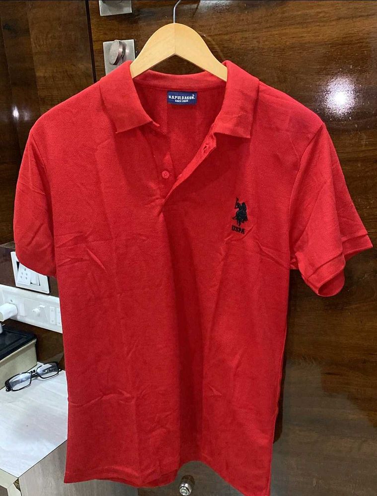 US Polo Red Tshirt Men