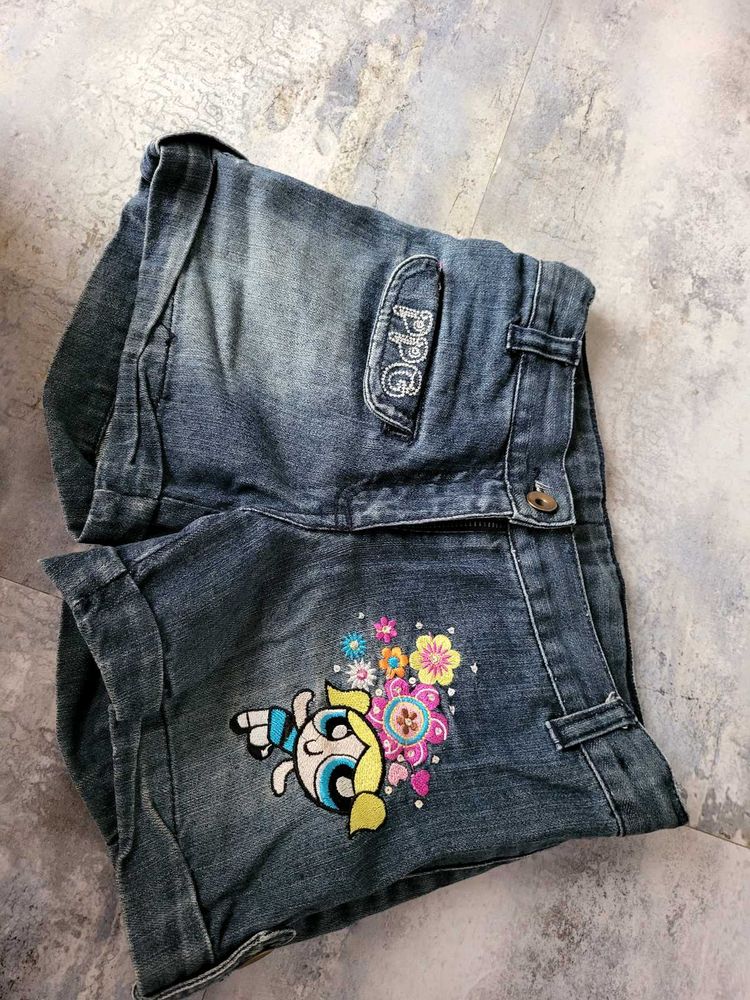 Powerpuff Girls Denim Shorts