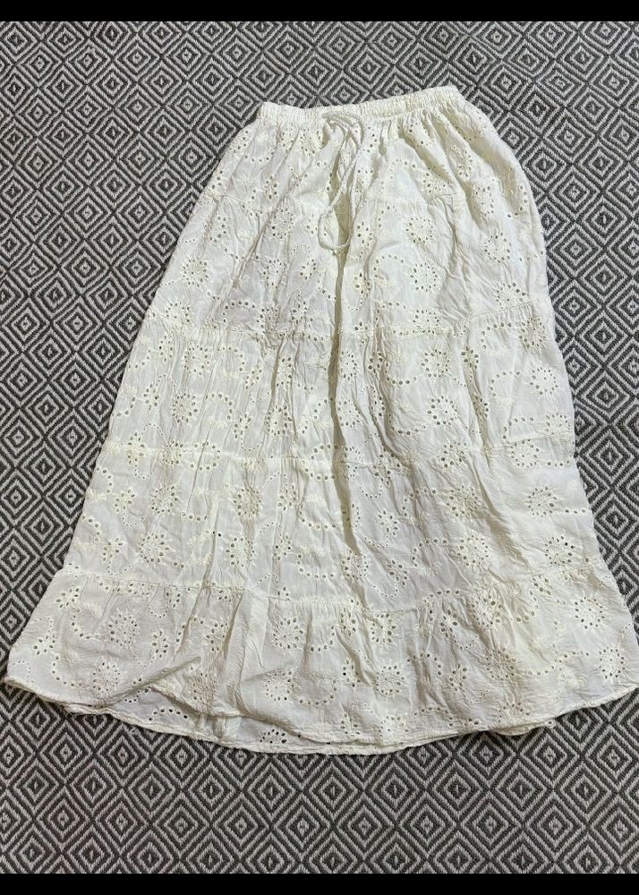 Cottage Core Embroidery Skirt
