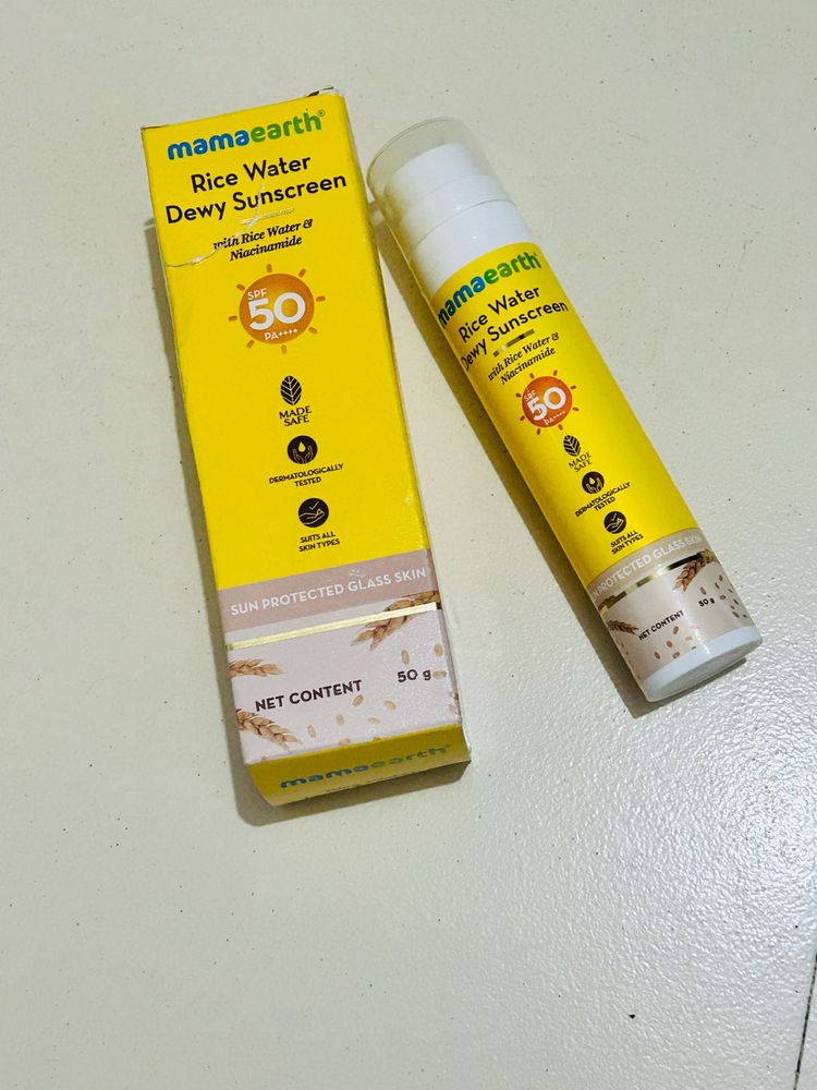 Mamaearth Rice Water Dewy Sunscreen