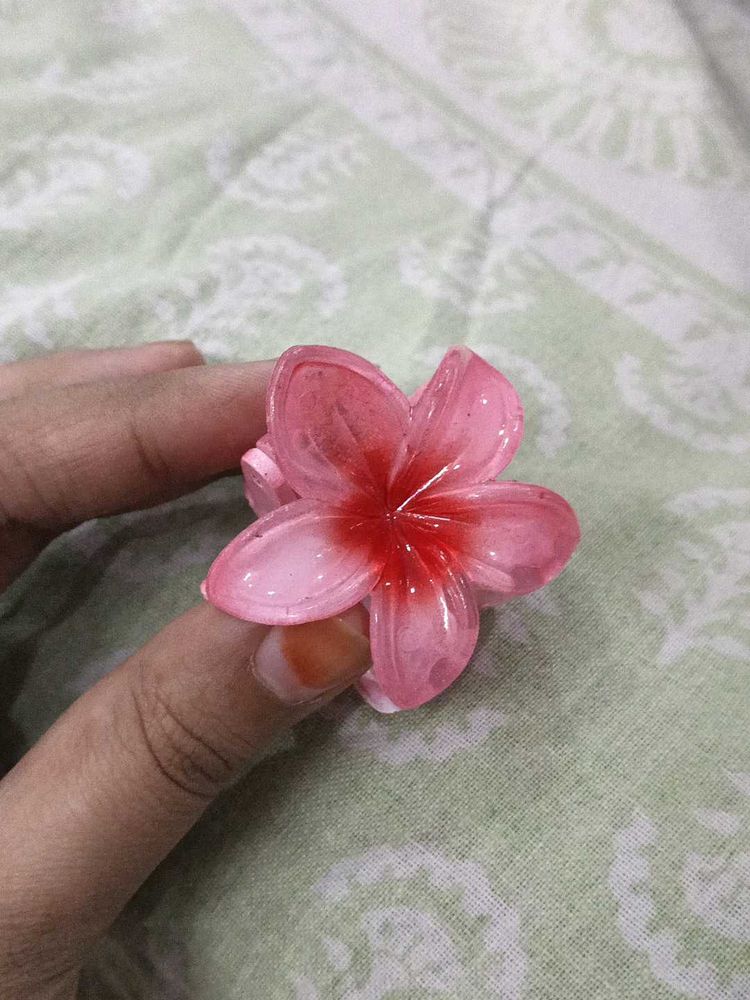 Pink Flower clutcher