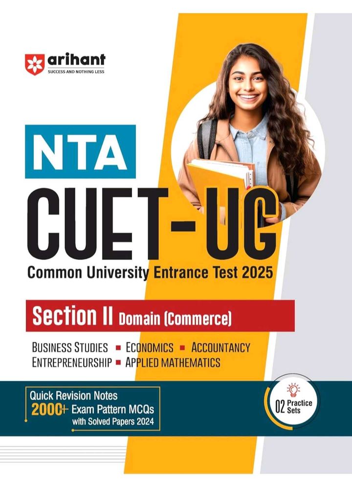 NTA CUET UG COMMERCE domain preparation Book