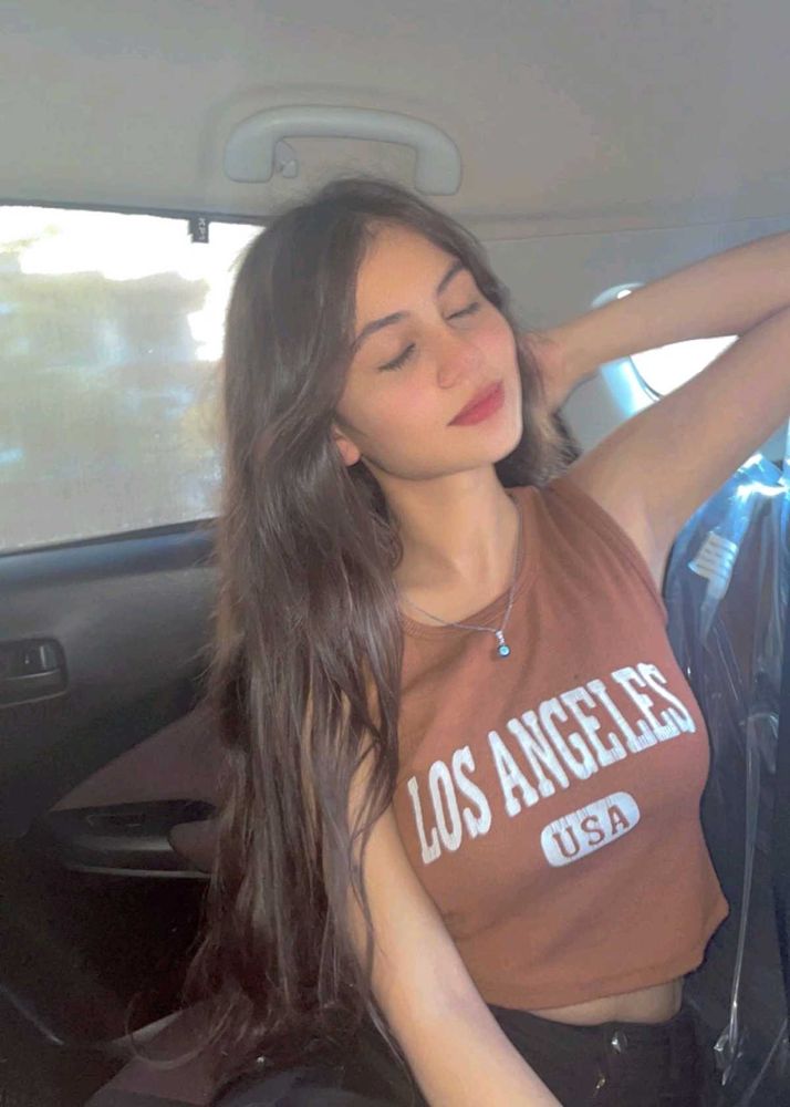 LA Graphic Crop Top