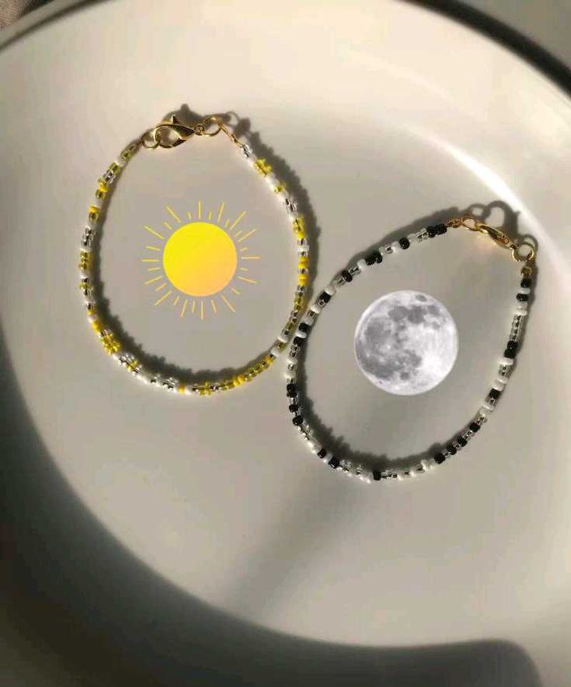Aesthetic Sun &amp; Moon Beaded Bracelets