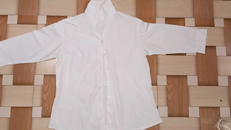 White Button-Down Shirt