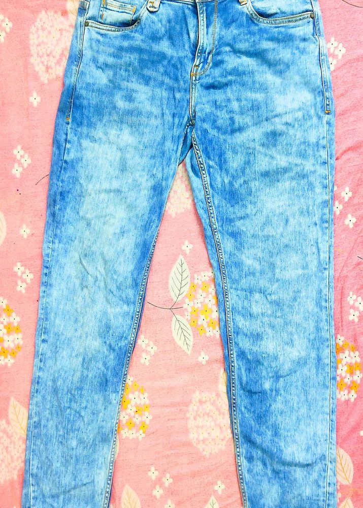Acid Wash Denim Jeans