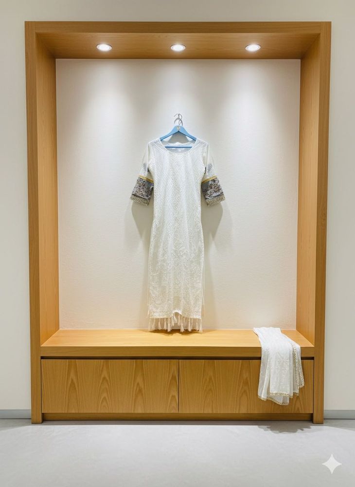 white Pakistani suit