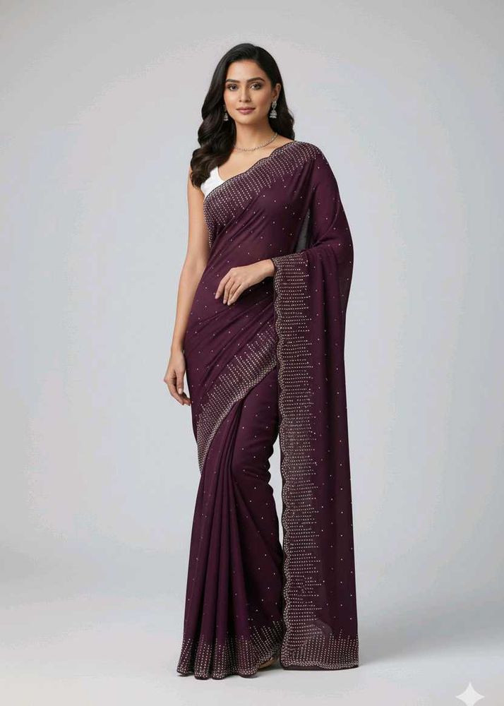 Elegant Purple Saree