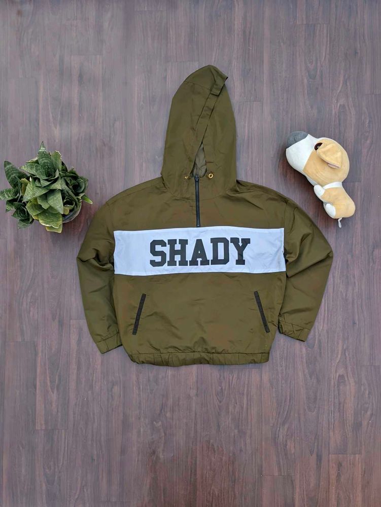 Shady Olive Green Pullover Jacket