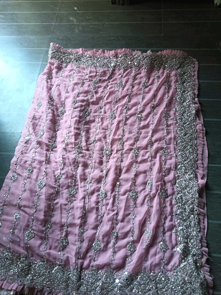 Pink Embellished Ethnic Skirt