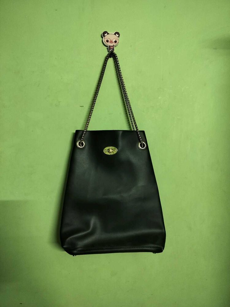 Price Drop!!! BLACK FAUX LEATHER BAG