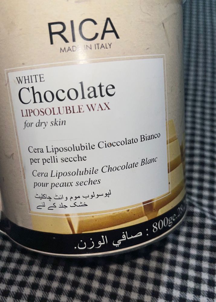 RICA White Chocolate Liposoluble Wax For Dry Skin