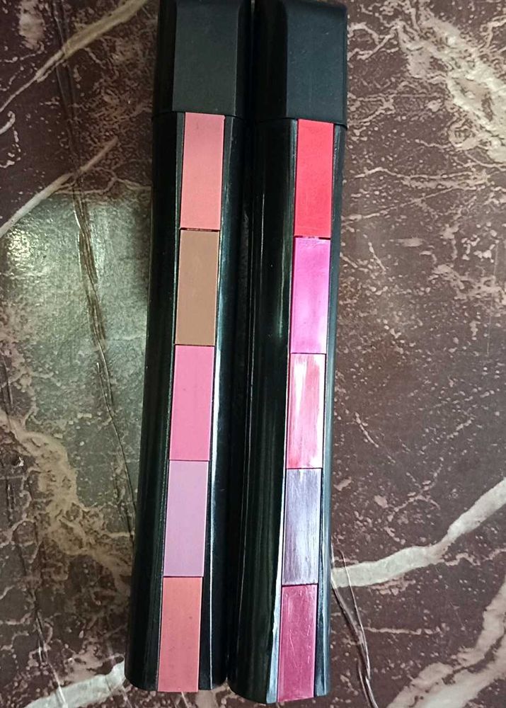 Versatile 5-in-1 Stackable Lipstick Set