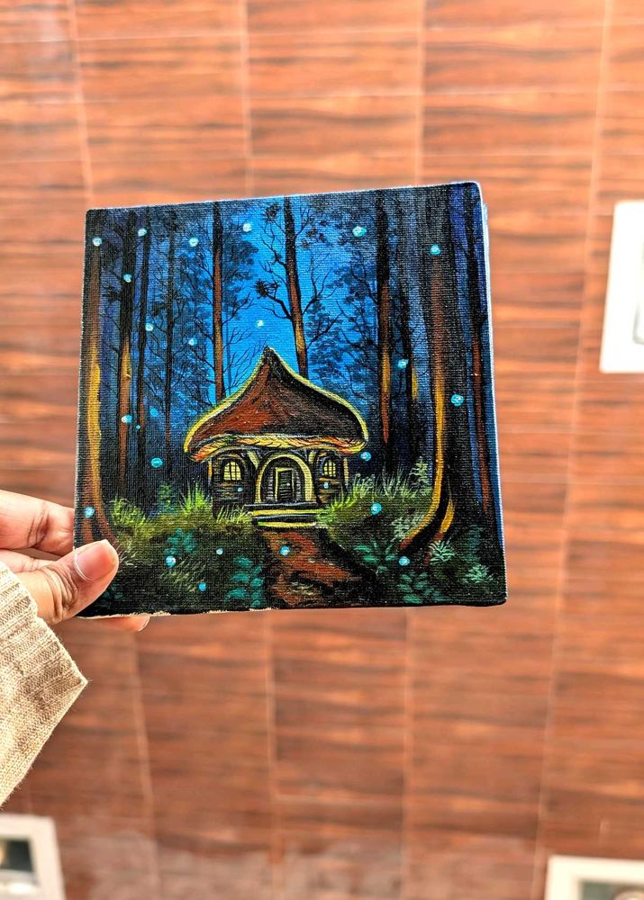 Mini Enchanted Forest Painting