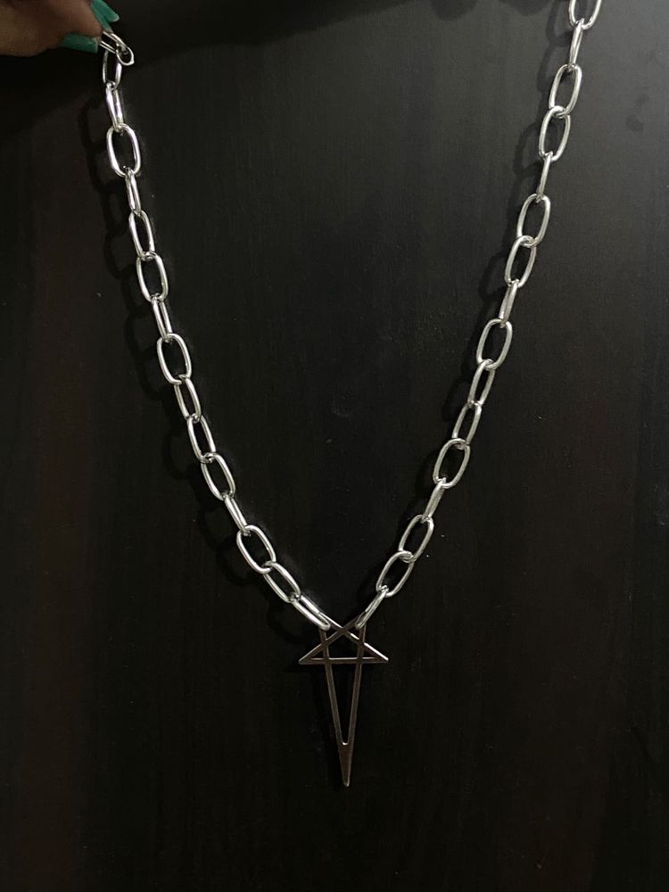Rick owens pentagram chain