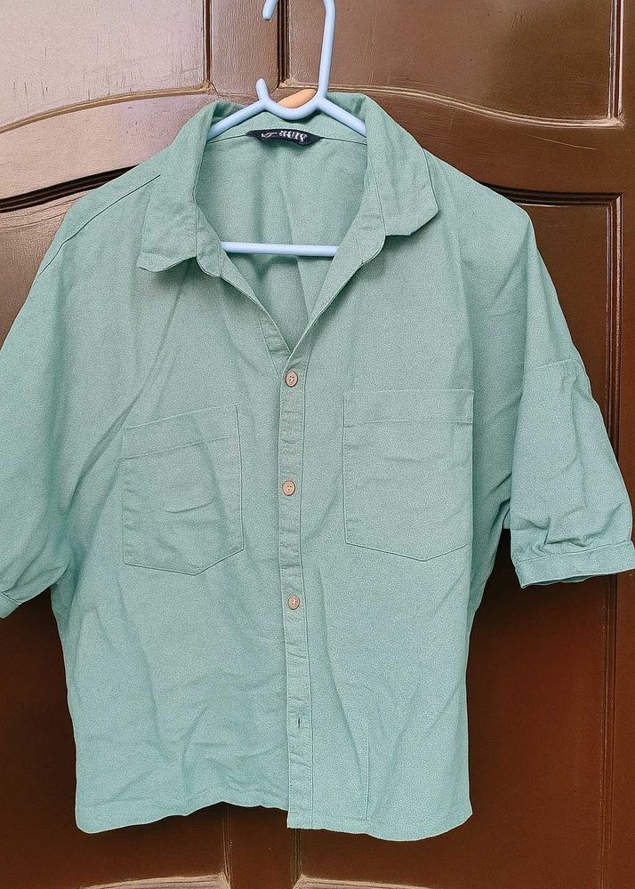 Green Boxy Shirt
