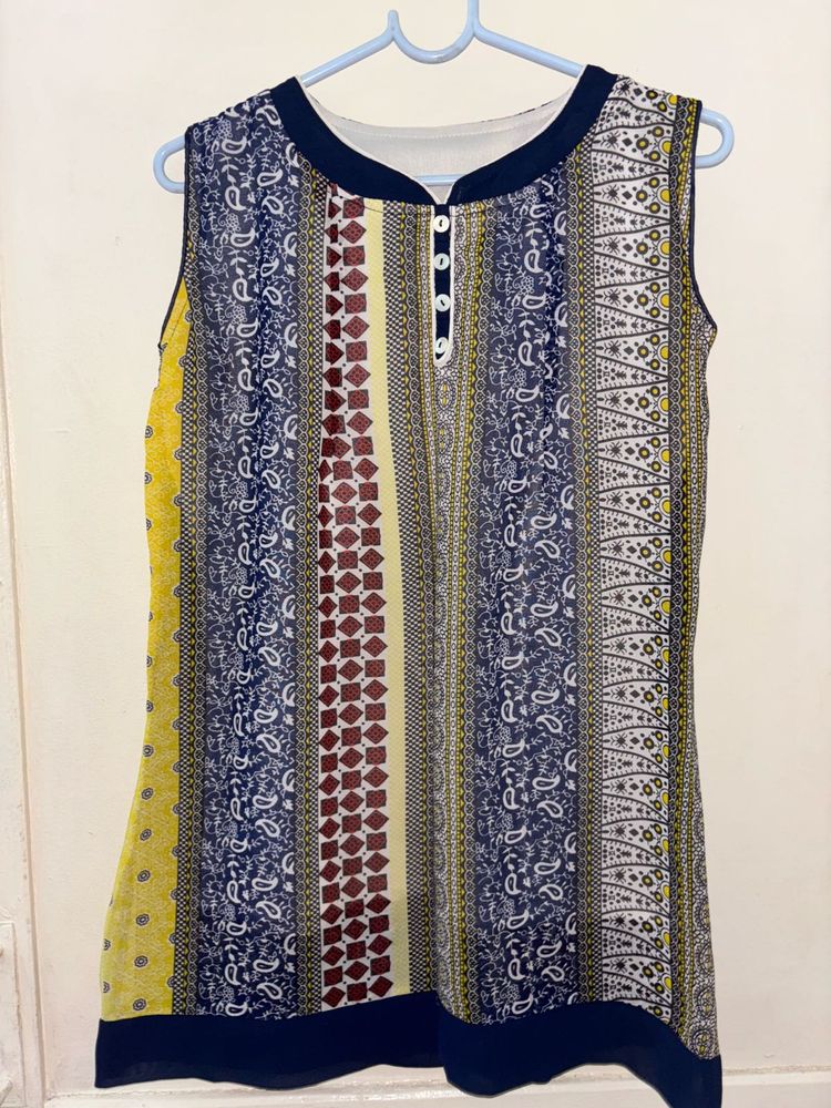 Boho Print Sleeveless Top