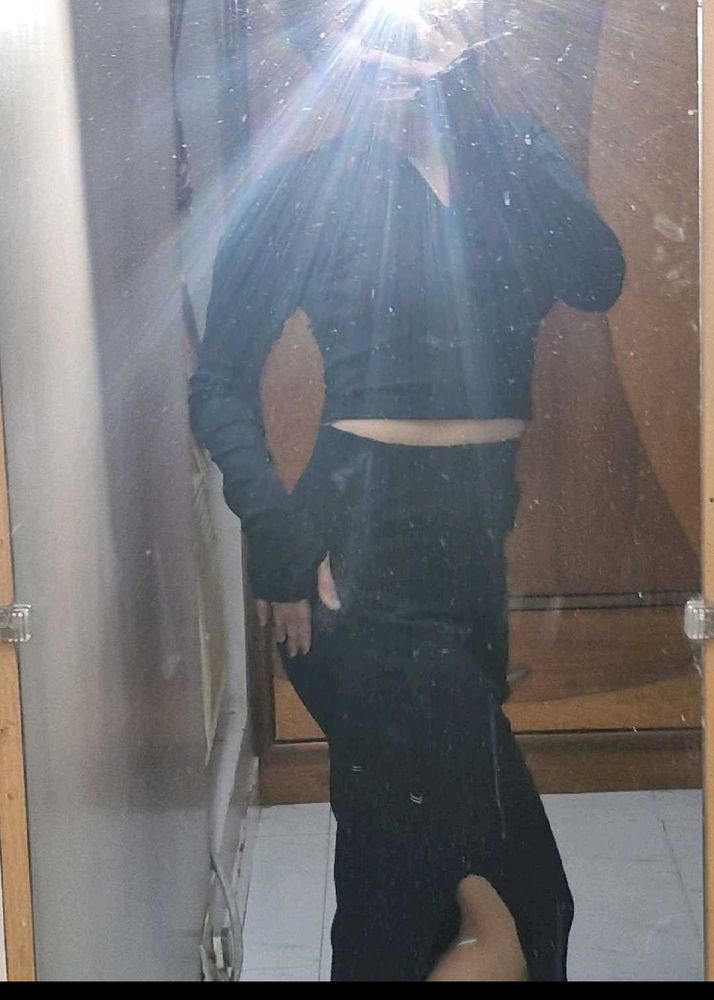 BLACK FORMAL PENCIL SKIRT
