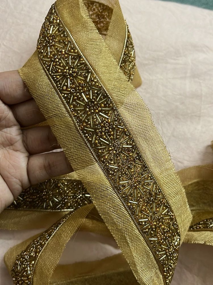 Gold Beaded Trim