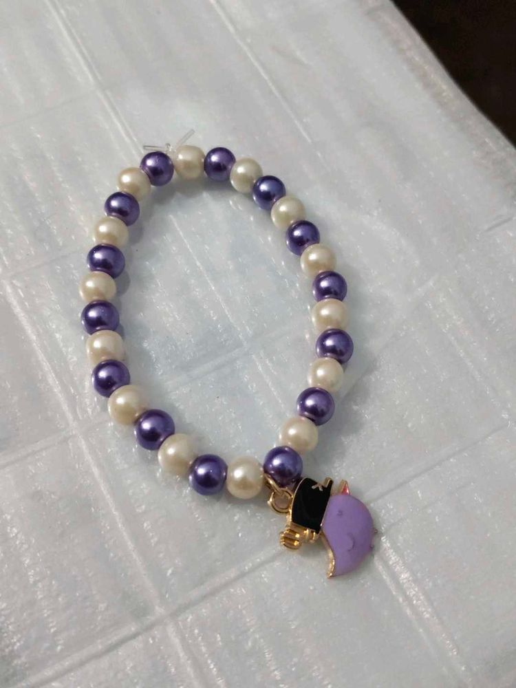 Pearl Bracelet with Charm