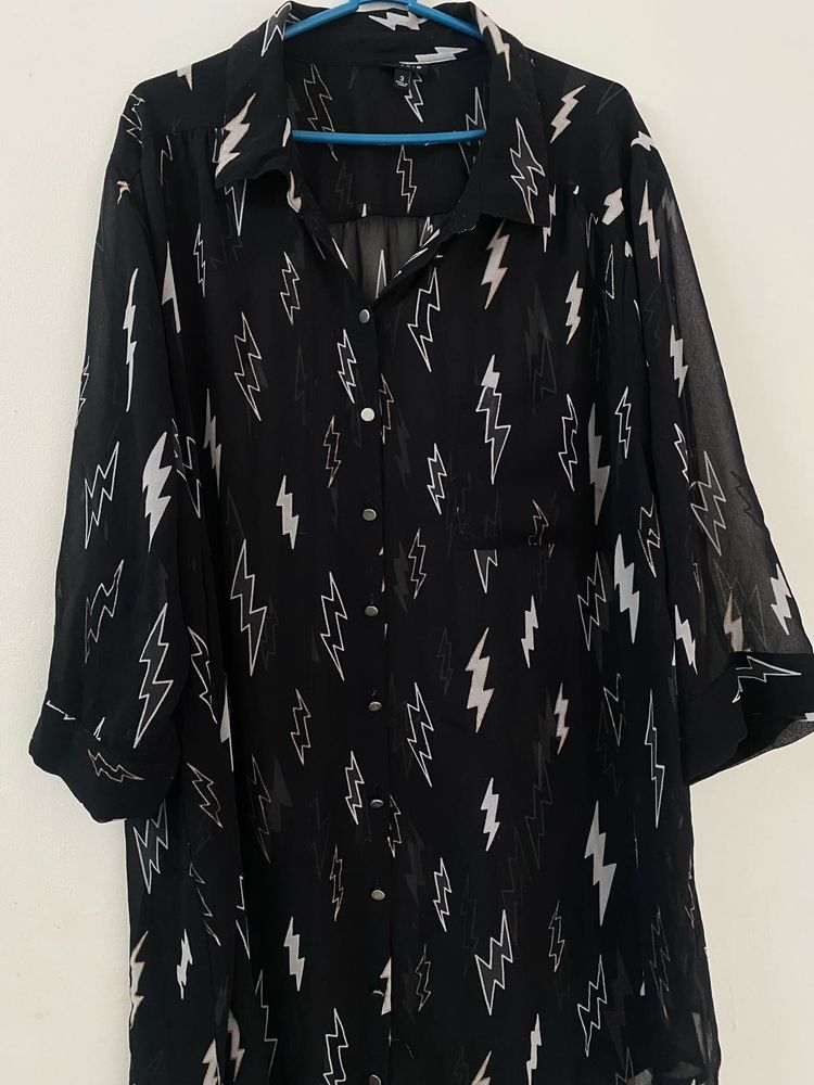Lightning Bolt Print Shirt