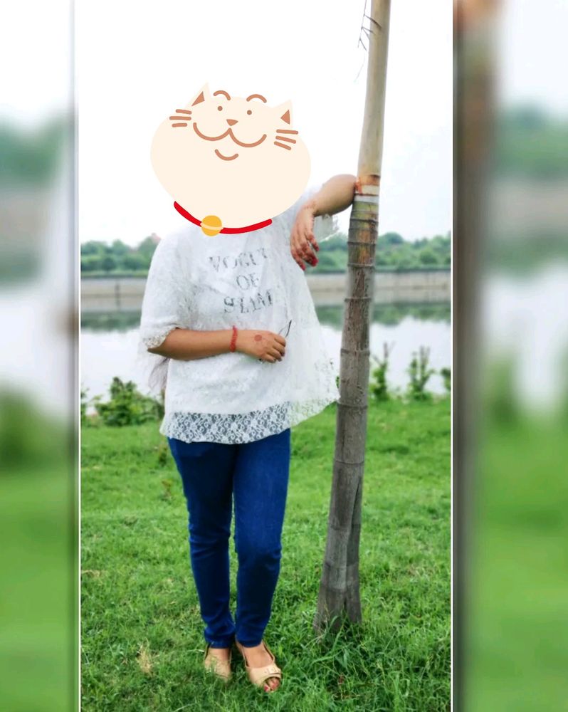 White Korean Top