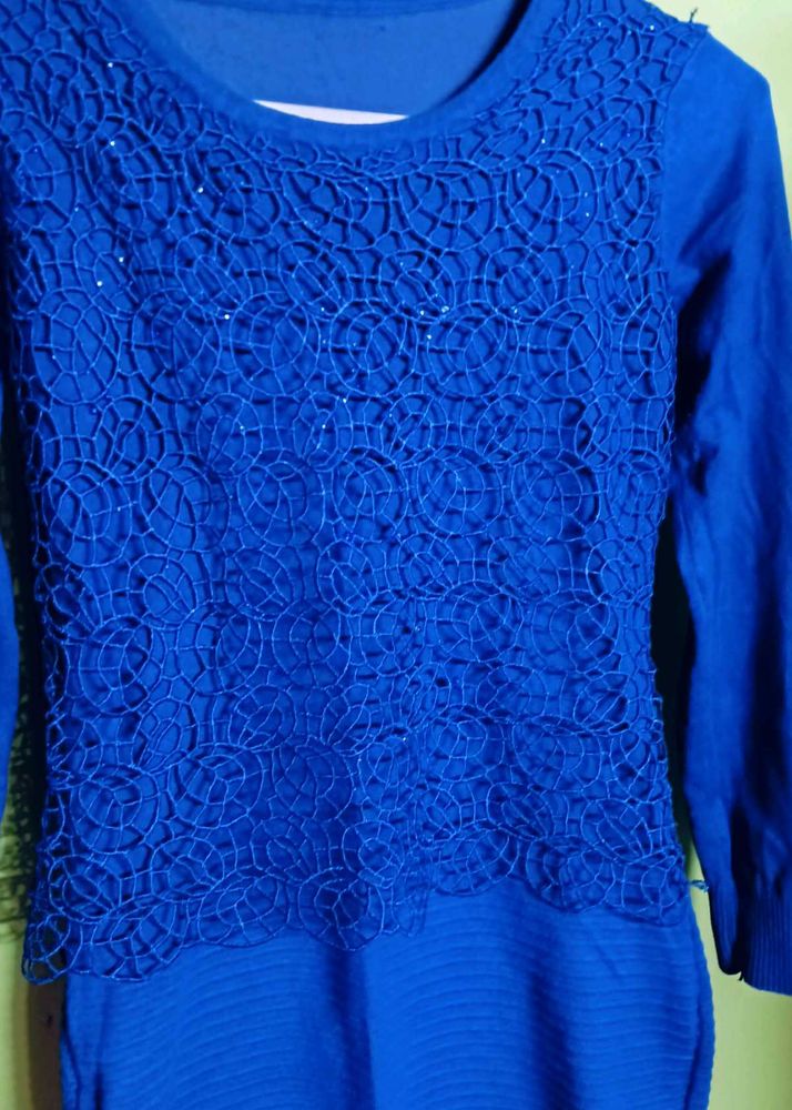 Light Blue Colour Bodycon Dress