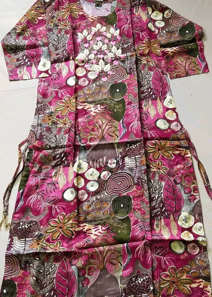Floral Print Kurta