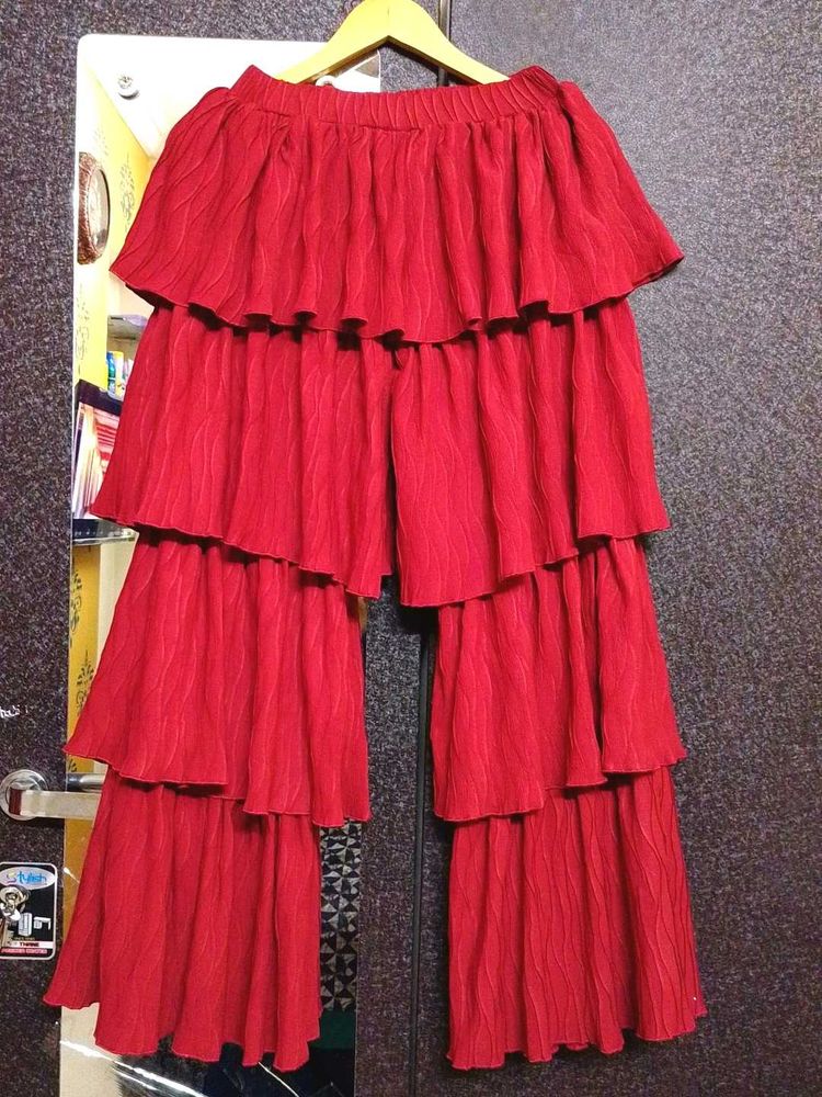 Tiered Palazzo Pants