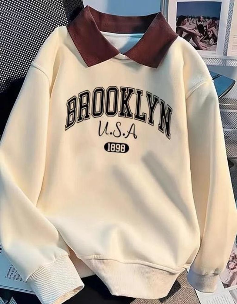 Stylish Brooklyn Graphic Sweatshirt