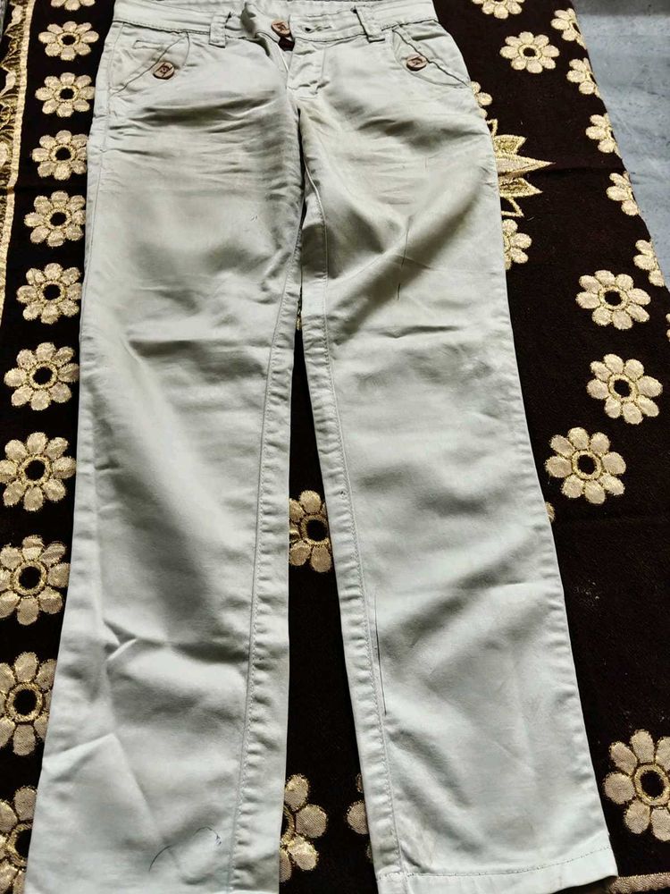 Light Blue Casual Pants