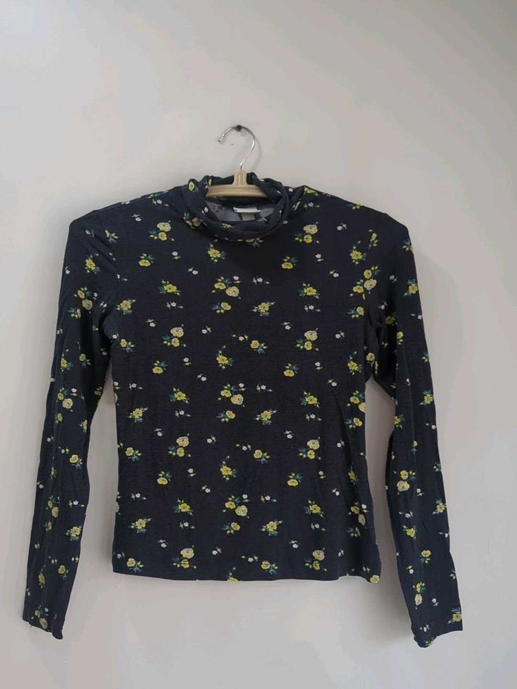 Floral Print Long Sleeve Top