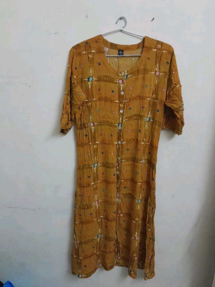 Beautiful Mustard Coloured Kurta