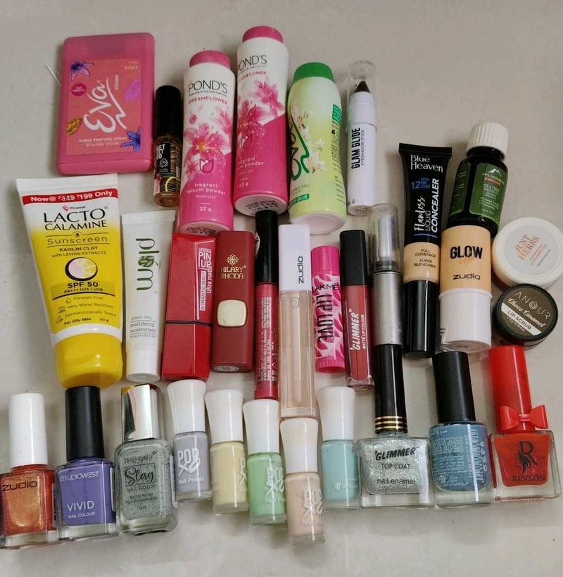 Combo Of Skincare And Makeup