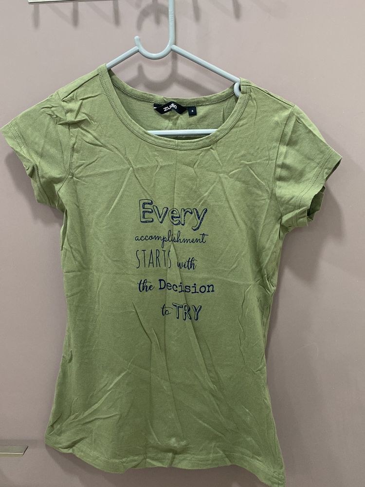Zudio Green T Shirt