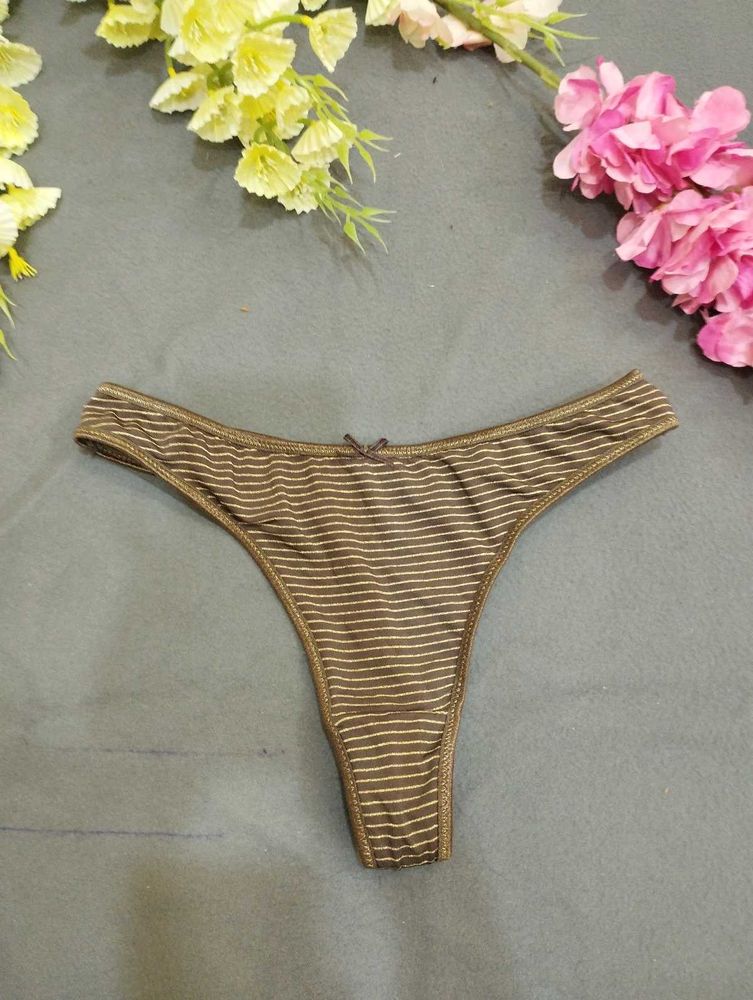 Striped Brown Thong✨