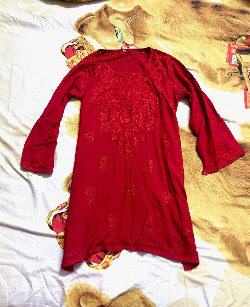Short Chikankari Kurti❤️