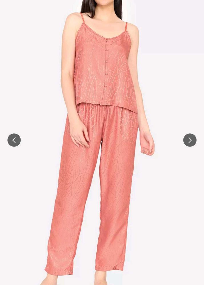 Unused Zivame Cute Coral Sleep Pyjama Set