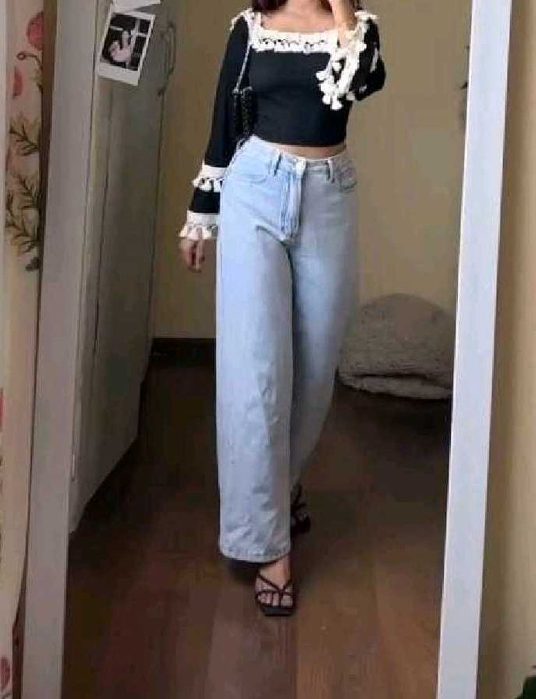 H&amp;m Wide Leg Denim