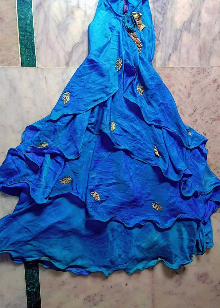 Girl's Blue Party Dress